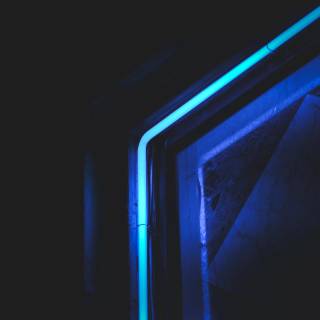 Blue led lights wallpaper