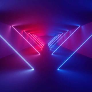 Blue led lights wallpaper