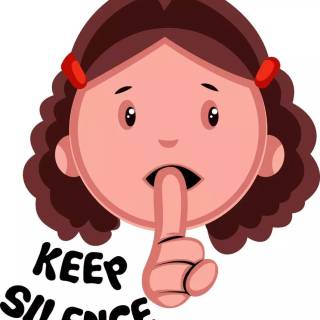 Keep silence wallpaper