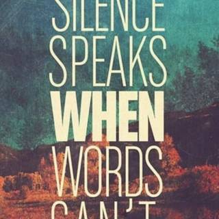 Keep silence wallpaper
