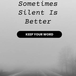 Keep silence wallpaper