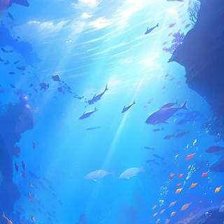 Underwater aesthetic wallpaper