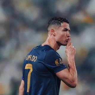 Ronaldo blue jersey wallpaper