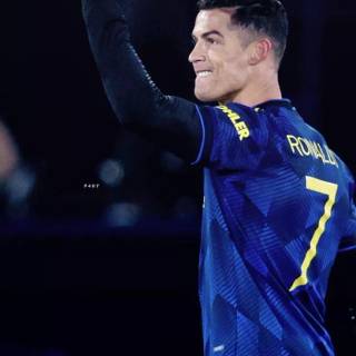 Ronaldo blue jersey wallpaper