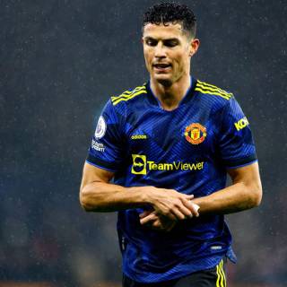 Ronaldo blue jersey wallpaper