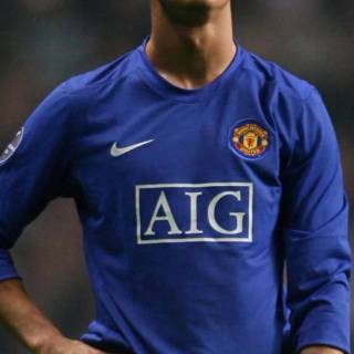 Ronaldo blue jersey wallpaper