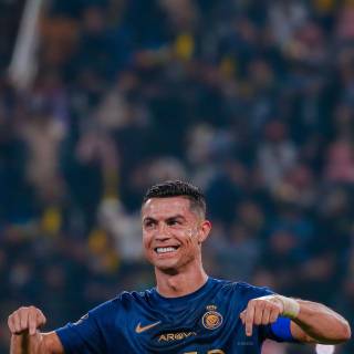 Ronaldo blue jersey wallpaper