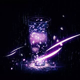 Purple Sakura wallpaper