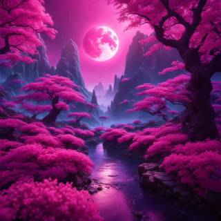 Purple Sakura wallpaper