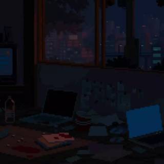 Lofi coding wallpaper
