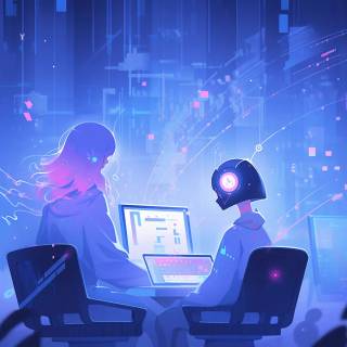Lofi coding wallpaper