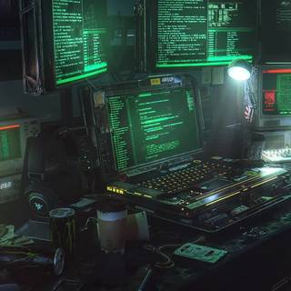 Lofi coding wallpaper