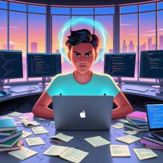 Lofi coding wallpaper