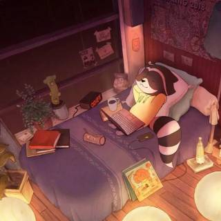 Lofi coding wallpaper