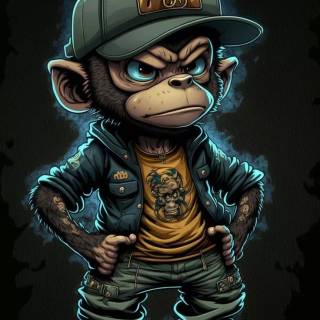 Urban Monkey wallpaper