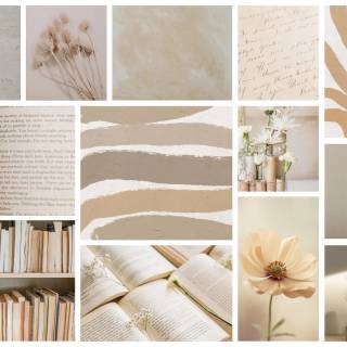 Neutral collage desktop wallpaper