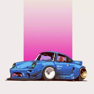 Porsche anime wallpaper