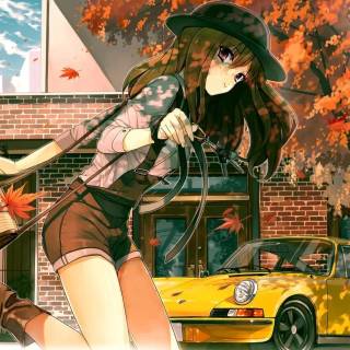 Porsche anime wallpaper