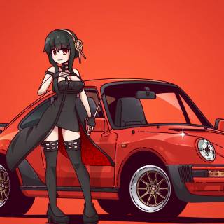 Porsche anime wallpaper