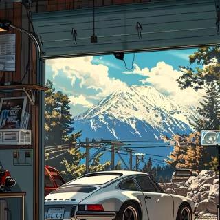 Porsche anime wallpaper