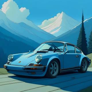 Porsche anime wallpaper