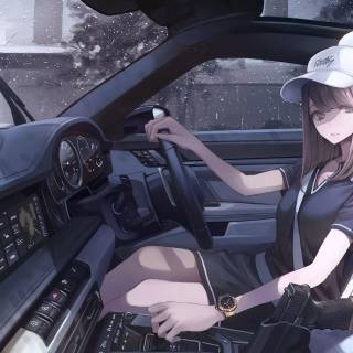 Porsche anime wallpaper