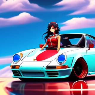 Porsche anime wallpaper