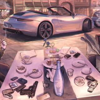 Porsche anime wallpaper