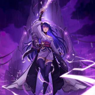 Purple sword wallpaper