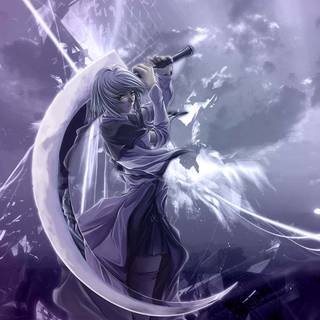 Purple sword wallpaper