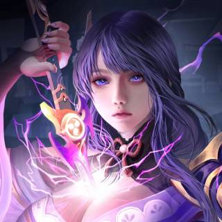 Purple sword wallpaper