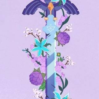 Purple sword wallpaper