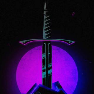 Purple sword wallpaper