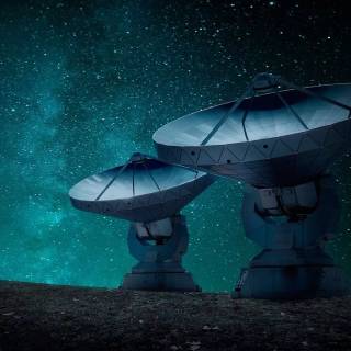 Radio telescope wallpaper