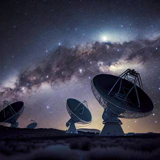 Radio telescope wallpaper