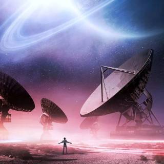 Radio telescope wallpaper