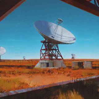 Radio telescope wallpaper