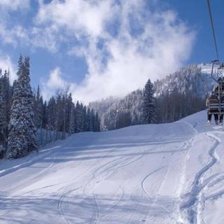 Ski slopes wallpaper