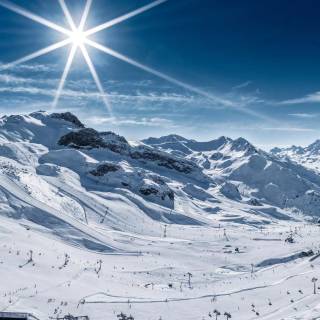 Ski slopes wallpaper