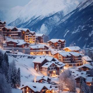 Ski slopes wallpaper