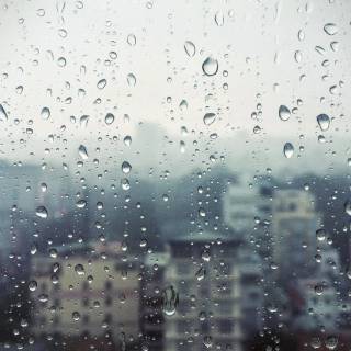 Rainy glass wallpaper