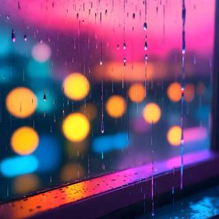 Rainy glass wallpaper