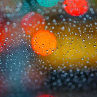 Rainy glass wallpaper