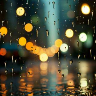 Rainy glass wallpaper