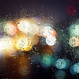 Rainy glass wallpaper