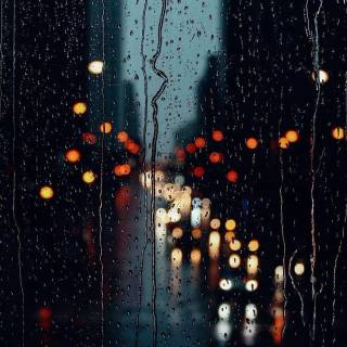 Rainy glass wallpaper