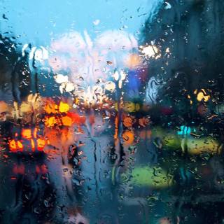 Rainy glass wallpaper