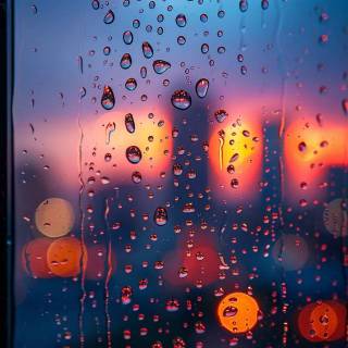 Rainy glass wallpaper
