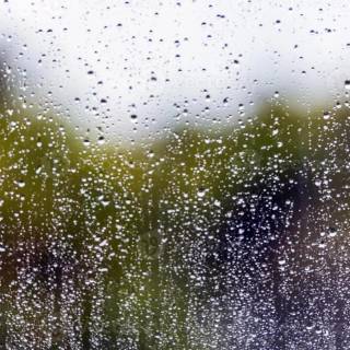 Rainy glass wallpaper