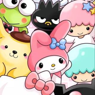 Cute Hello Kitty Cinnamoroll My Melody Kuromi wallpaper